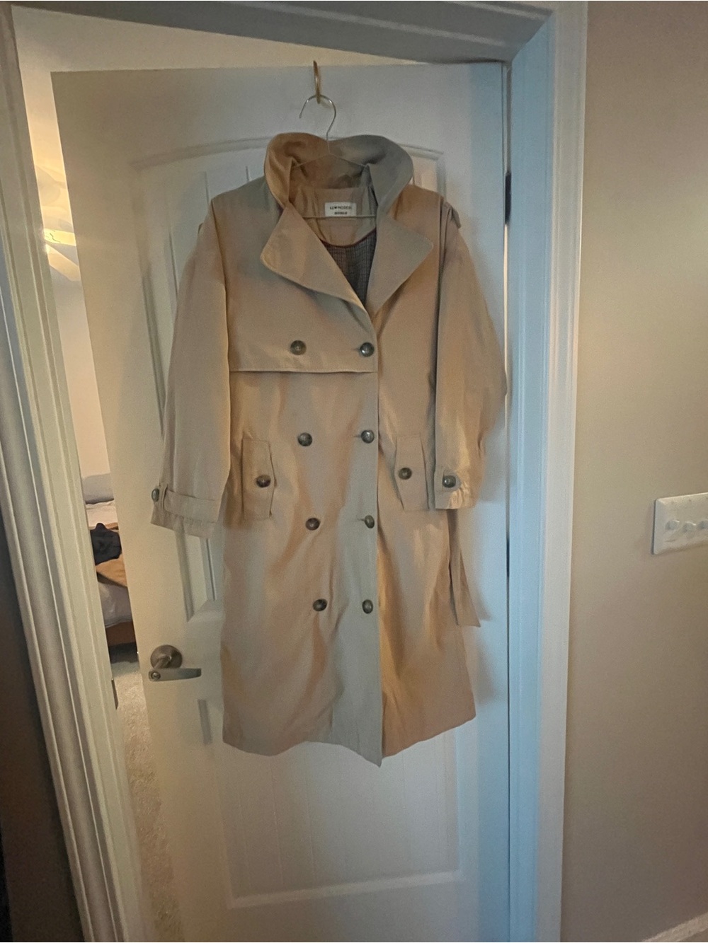 Women’s Double-Breasted Beige Trench Coat